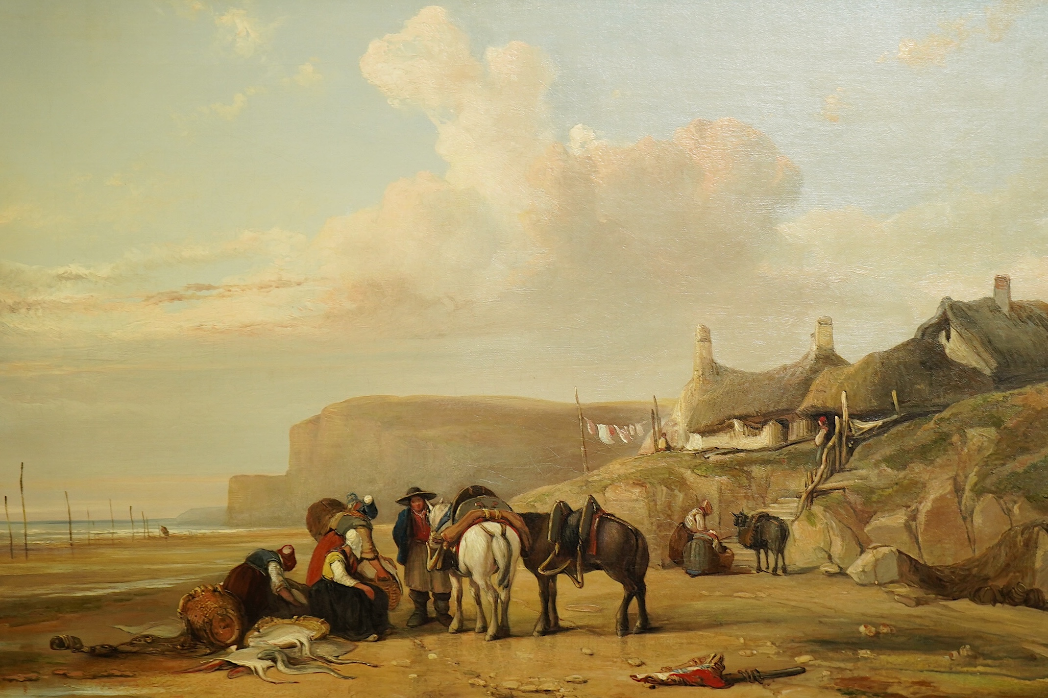 Richard Parkes Bonnington (1802-1828), 'Low Tide, Normandy Close', oil on canvas, 44 x 65cm